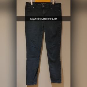 Dark navy blue wash jeans